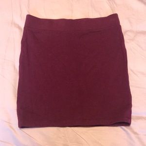 Purple/Burgundy Mini Skirt